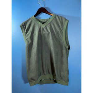 Forester's - Men's Green Plaid Sleeveless Windbreaker Vest - Size L